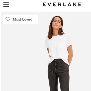 Everlane Box Cut Tee white